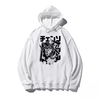 European, American And European European Code Japanese Cartoon Print Hooded Sweater XS