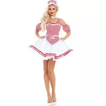 European & American Halloween Maid Role-Play Costume One Size
