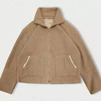 European and American autumn and winter warm, fashionable, loose, personalized, casual zipper top for men and women S