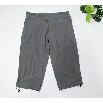 European and American Capri Pants Quick-Dry Camping Fishing Outdoor Work Clothes Gray Green 6 yards (66.67cm 4)