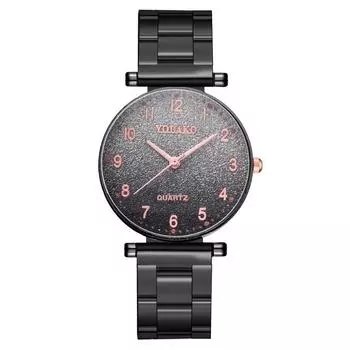 Европейская и американская мода цифровые постепенные изменения женские часы женские часы стальной ремень, кварцевые часы обработка настройка белый