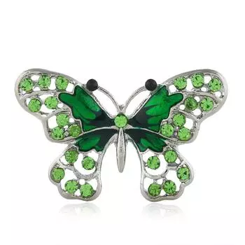 Европейская и американская мода популярная брошь из сплава с бриллиантами и каплями масла в виде бабочки, аксессуары для одежды фиолетовый