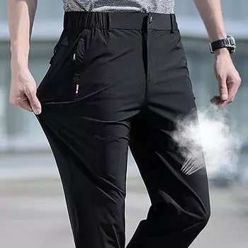 European and American First-Line Withdraw from Cupboard Spring and Summer Fall Casual Pants Black [summer]] 5XL [90.00 kg-97.50 kg]]