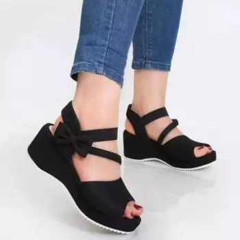 European and American Fish Mouth Sandals 2024 New Luxury Design and Thick Sole Temperament Women s Platform Shoes Zapatos Mujer 36 чёрный