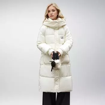 European and American Medium and Long Down Cotton-padded Clothes Women s Version of Knee-padded Jackets Winter Thickened Simple Jackets M