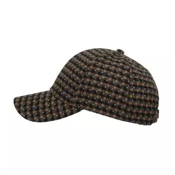 European and American new autumn and winter small plaid cap baseball cap male and female gender gender visor оранжевый