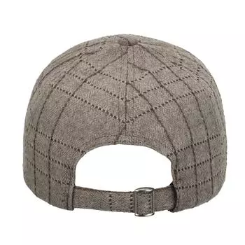 European and American new autumn and winter thin plaid cap baseball cap men s and women s gender-neutral sun hat серый