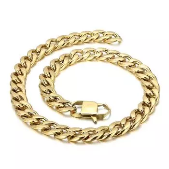 Европейский и американский рок-н-ролл, хип-хоп, модное толстое мужское ожерелье из титановой стали 65cm