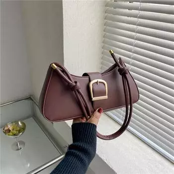 European and American style retro niche single shoulder armpit bag high texture trendy women s messenger bag bag bags белый