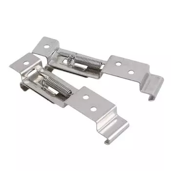 European Car License Plate Frame Holder Trailer Number Plate Clips Spring Loaded Stainless Steel Bracket CHINA