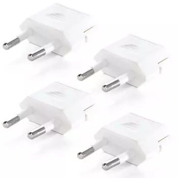 European Conversion Plug C Type of with Outlet Conversion Adapter Power Conversion Plug for Overseas Travel [arkrize] [Set 4] [Compatible