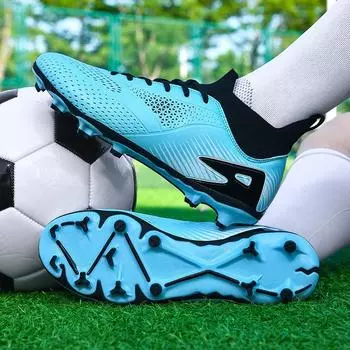 European Cup autumn new high-top football shoes couple student long nails broken nails grass game training shoes 32
