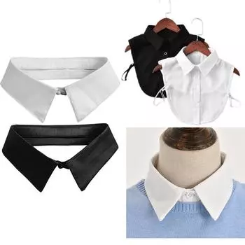 Европейский новый чокер ожерелье женское для девочек искусственный накладной воротник лацкан чокер Питер Пэн ожерелье рубашка поддельный накладной воротник