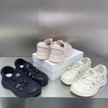 European Station 2024 Летние повседневные дышащие спортивные сандалии Женская обувь Полые римские сандалии Baotou Пляжная обувь 35