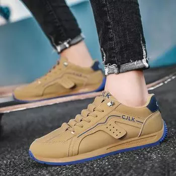 European station men s shoes autumn and winter Korean version versatile student sports and leisure lightweight board shoes comfortable soft sole F 39 чёрный