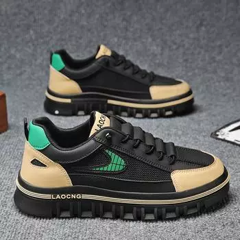 European station men s shoes autumn platform trend sports casual board shoes men s 2024 new Internet celebrity versatile Forrest Gump shoes 39