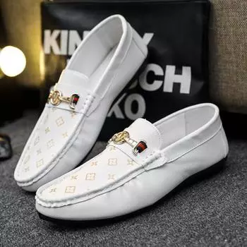 European Station Men s Shoes Spring 23 New Men s Doudou Shoes Casual Single Shoes Men s Lazy Driving Shoes 39