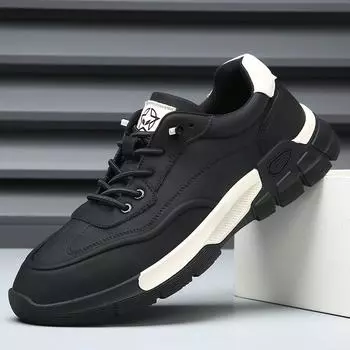 European Station Men s Shoes Versatile Premium Sense One Pedal Trendy Leather Shoes Men s Leather Retro Soft Sole Sports Casual Shoes 38