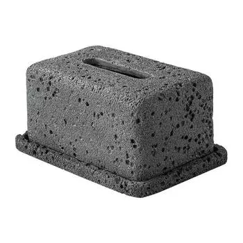 European Style Cement Tissue Box Restaurant Coffee Table Storage Removable Rectangular Tissue Box Rack Kitchen Decoration Modern чёрный