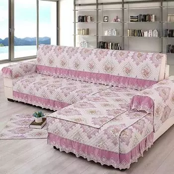 European Style Fabric Sofa Cushion Cover, Four Season Sofa Towel, General Non Slip, Simple, Modern, Living Room, Household 70x70