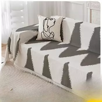 European-Style High-Grade Sofa Cover Modern Simple Sofa Cushion Non-Slip Stain-Resistant Back Towel Cat-Proof Sofa Towel Cover Cloth 130*180