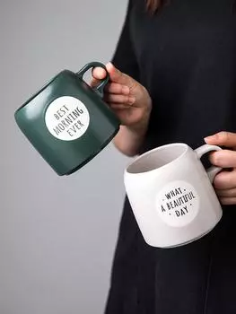 European style large mug home creative pot belly cup breakfast oatmeal cup large capacity ceramic cup coffee cup