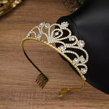 Европейский стиль принцесса очень большой любящая невеста свадебная корона тиара свадебный банкет высокая прическа аксессуары для волос