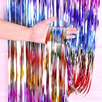 European Style Stylish Ombre Rain Curtain Ideal For Christmas Valentines Day More And 1x2m Curtain