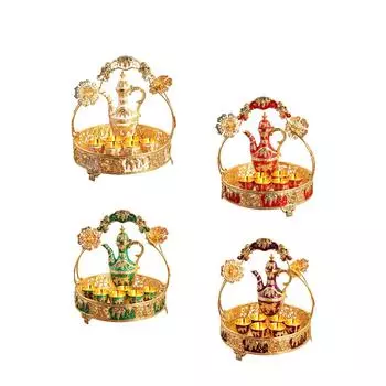 European Wine Set with Cups Tray Home Decorations Art Crafts Drinkware Serving Wine Pot Coffee Pot Set Drinking Cups Set красный