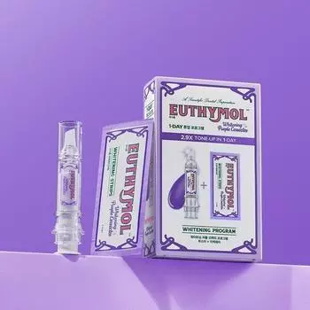 EUTHYMOL Отбеливающий фиолетовый усилитель и пластырь 3P