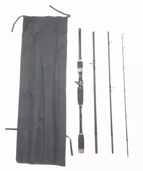 EVA 7ft Bait Pack Rod 4 Pieces Bait Rod Seabass Rod Lure Rod Bass Rod Pack Rod Bait 7ft Seabass (M) [Элемент]