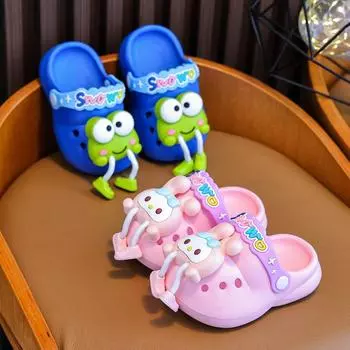 EVA cartoon frog cute children hole shoes boys and girls treasure summer indoor infants wear bag head sandals 150