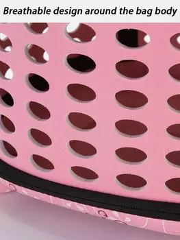 EVA Cat Bags Pack Cute Kawaii Дышащая сумка-переноска для кошек Портативная складная сумка для кошек Сумка для переноски на открытом воздухе Домашние животные Путешествия жёлтый