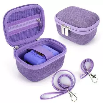 EVA Hard Carrying Case Shockproof Travel Carry Bag Anti-scratch with Lanyard&Hand Strap for Bitzee Virtual Electronic Pet фиолетовый
