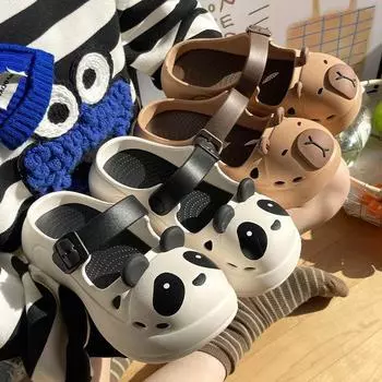 EVA hole shoes heightening shoes women wear summer cute soft sole non-slip bag head thick sole cool slippers beach shoes women 35-36