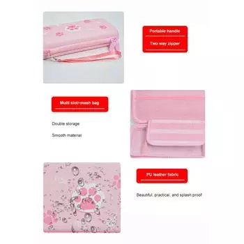 EVA милый розовый кошачий коготь жесткий противоударный чехол для переключателя Nintendo / OLED