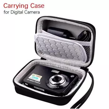 Eva Mini Camera Case Hard Shell Carrying Case Suitable For Sony Canon Fuji Samsung Ricoh Camera Case Ccd Camera Storage Box чёрный