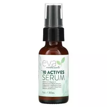 Eva Naturals, Anti-Aging Serum, 10 Active, 1 fl oz (30 ml)