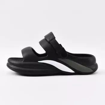 EVA non-smelly feet breathable sandals slippers men s summer seaside outer wear home thickened soft bottom cool slippers men 36-37 чёрный