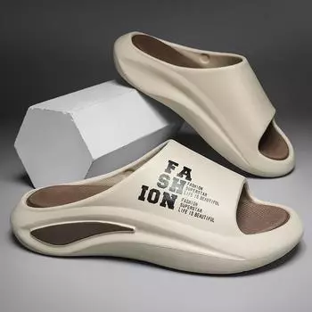 EVA slippers men s summer wear lightweight soft-soled outdoor casual sandals men s outdoor cool slippers trendy shoes 39-40 [Standard Code]