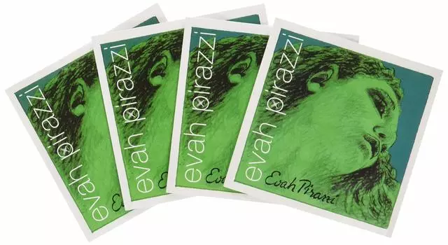 EVAH PIRAZZI набор скрипичных струн, стальной шарик, золото (струна ми: 0.27 конец) золотой