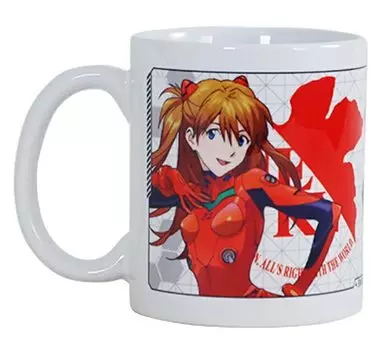 Evangelion Mug Asuka Unit 2 Pottery 315ml