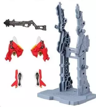 Evangelion New Theatrical Version 01 Option Set B Set 2 Transport Gray EVA-FRAME (Цвет оружия и платформы) серый