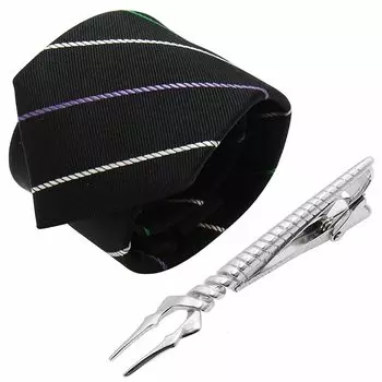 Evangelion x SWANK Копье Лонгина Серебряный Галстук-Булавка Набор eva-2021-tie02 чёрный