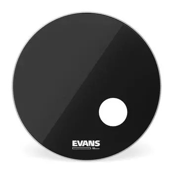 EVANS Evans Bass Drum Head EQ3 Resonant Black BD22RB EQ3 Resonant Bass Heads Smooth Black 10mil 22 inches / (7.5mil + ring) []