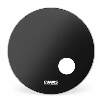 EVANS Evans Bass Drum Head EQ3 Resonant Onyx BD22RONX EQ3 Resonant Bass Heads Onyx (7.5mil + 10mil ring) 22 inches []