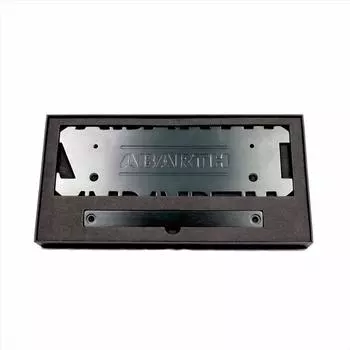 Eve Design Abarth 500 695 595 Exclusive Number Position Correction Kit Vertical Riser VRA1 Abarth License Plate License Plate Angle Adjustment License