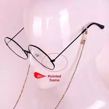 Eveland Vtuber Ике Косплей Очки С Цепочкой Ролевая Игра Мода Подарок для Поклонников Трендовый Pointed Corner Frame