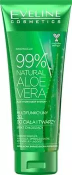 Eveline Cosmetics 99% натуральный увлажняющий гель с алоэ вера для лица и тела TU прозрачный