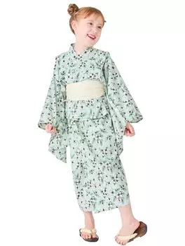Ever Closet Yukata Kids Children Clothing Kids Clothes Girls Summer Clothing Summer Clothes Setup Top and Bottom Set Festival Summer Festival